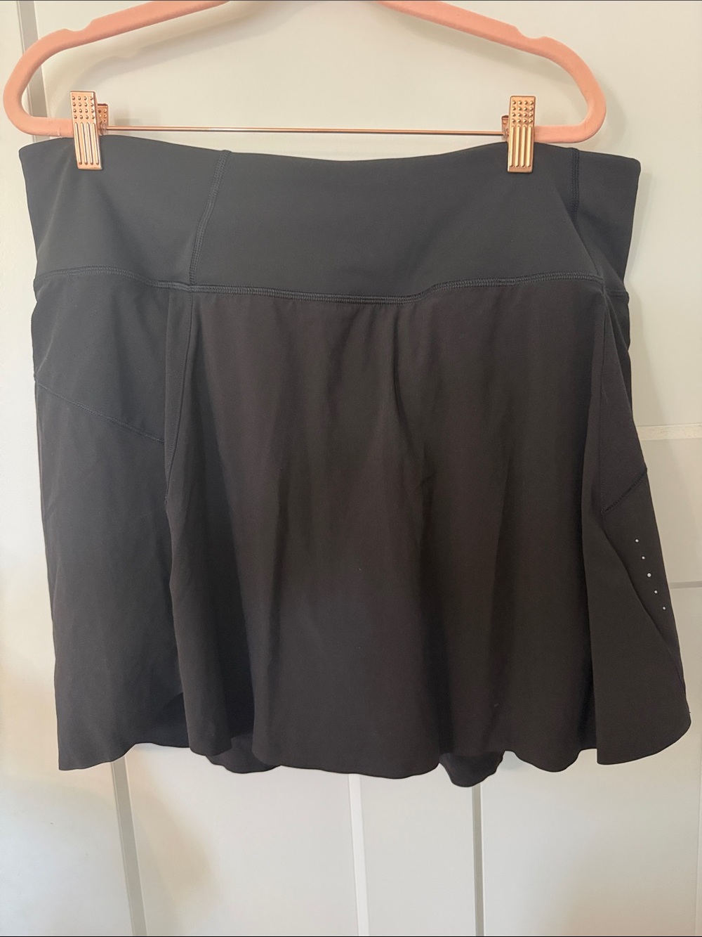 Athleta Black Active Skirt with attached bike shorts